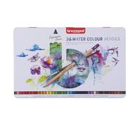 Bruynzeel Expression Watercolor Pencils Set of 36 + Brush in Tin | Lápices solubles en agua para adultos, Bullet Journaling