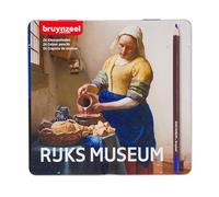 Bruynzeel & Rijksmuseum Juego de 24 Lápices de Colores Profesionales en Lata para Dibujar y Colorear | Johannes Vermeer
