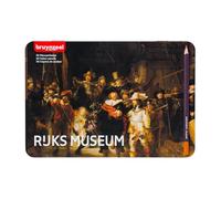 Bruynzeel & Rijksmuseum Juego de 50 Lápices de Colores Profesionales en Lata para Dibujar y Colorear | Rembrandt van Rijn