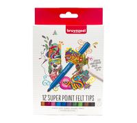 Bruynzeel Super Point Filzstifte Farbstifte Set 12-teilig (Importación USA)