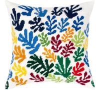 Brvsk The Sheaf. Kit de bordado con lienzo de tapiz impreso (40 × 40 cm), kit de cojín de bordado para decoración creativa del hogar, kit de costura para principiantes adultos