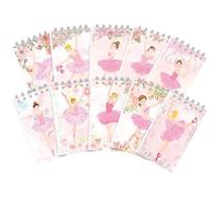 Brxmpn Cuaderno Espiral Pequeño, 10 Unidades, Diseño De Ballet, Tapa Dura, Páginas En, Portátil, Minicuaderno Espiral para Estudio Y Notas.