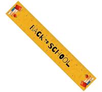 Brxmpn De Mesa con Patrón De Regla, De Mesa para Vuelta, Decoración Divertida para Escuela, Aula, Hogar, Banquete, Fiesta De Cumpleaños