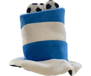 Brxmpn Gorra De Fútbol De Argentina, Gorra Alta con Bandera Nacional, Sombrero Bombín, Partido De Fútbol, celebración, Fiesta, Tocado De Halloween, Gorra Deportiva, Accesorio Divertido para Fotos