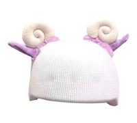 Brxmpn Horn Ski Helmet Cover Helmet Cover Snowboard Helmet Sheet Animal Plush Helmet Sheet Knitted Hat Decoration for Park Show Outdoor Carnival