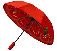 Brxmpn Paraguas Plegable con Diseño De Tomate, Paraguas Manual para, Paraguas De Viaje a Prueba De Viento para Actividades Aire Libre En Verano. Protección Solar.