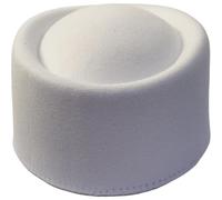 Brxmpn Sombrero Pastillero De Azafata, Estilo Francés, con Base De Cúpula, para Mujer, para Escenario, Cosplay, Fiesta, Accesorios De Disfraz