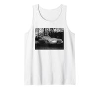 Bryan Forbes en su Coche Jaguar Tipo E 1961 Camiseta sin Mangas