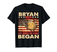 Bryan Ohio USA Bandera Día de la Independencia Camiseta