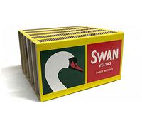 Bryant & May Swan Vestas - Cerillas de seguridad, madera, paquete de 5
