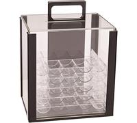 Brybelly acrílico Poker Chip Carrier (1000-count) con Chip bandejas