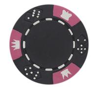 Brybelly corona & dados Poker Chip Heavyweight 14-gram arcilla compuesto - Pack de 50, Negro