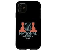 Bryce Canyon Parques Nacionales Rock Spires Utah Vintage Retro Carcasa para iPhone 11