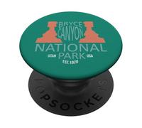 Bryce Canyon Parques Nacionales Rock Spires Utah Vintage Retro PopSockets PopGrip Adhesivo