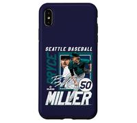 Bryce Miller | Jugador de béisbol de la MLB de Seattle | MLBBMI203M Carcasa para iPhone XS MAX