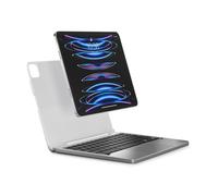 Brydge 11 MAX+ Teclado QWERTY Inalámbrico US QWERTY con funda y trackpad multitáctil para iPad Pro de 11 pulgadas (1ª a 3ª generación) y iPad Air (4ª generación). Funda con teclado plateado/blanco. -