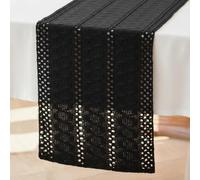 Brylleii Camino de Mesa de Algodón Rustico 30x183cm Bohemio Centro de Mesa Macramé Negro Moderno Lavable Mantel Decorativo para Bodas Fiestas Cocina Comedor Cocina y Postres