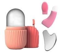 BRYN - Juego de cuidado facial 3 en 1, Ice Roller + Gua Sha + Herramienta de puntos negros, vidrios faciales, antibolsillos, piel firme, cuidado del hogar