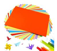 Brysalis Cartulinas A4 Colores(200Pcs), Origami Folios de Colores, Papiroflexia para Niños Doble Cara Paper de Artes, Manualidades Papel, para Proyectos De Manualidades, Bricolaje, Niños y Adultos