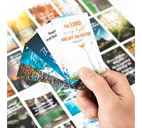 BRYTEFY 100 tarjetas inspiradoras diarias con versículos bíblicos con citas únicas, perfectas para regalos de Navidad