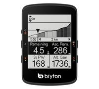 Bryton Rider 420 Ciclocomputador GPS Inalámbrico para Bicicleta con Pantalla LCD de 2,3 Pulgadas. Compatible con Radar de Bicicleta, 35 Horas de duración de batería