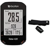Bryton Rider 420h GPS Cycle Computer Bundle Ordenador de cicl, Unisex, Negro, 83.9x49.9x16.9