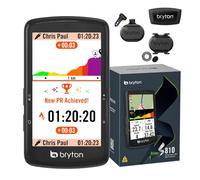 Bryton Rider S810 Ciclocomputador GPS Bundle con Pantalla 3,5" Curva 2.5D, batería 50 h, Mapa Europa sin conexión, Giro a Giro, Ant+/BLE, segmentos Strava Live, Incluye sensores