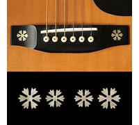 BS-220SF-AW Inlay Stickers, BridgeSide/Snowflakes 2pcs/set (Aged White Pearl)