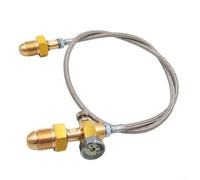 BS 341 No 3 Adaptador de argón, Para G5 8 Para manguera de llenado RH, Línea de recarga de cilindro de argón, Tubo de transferencia de gas de soldadura, Conector de botella estándar del Reino Unido