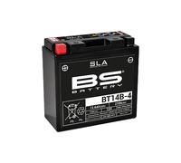 BS Battery 300644 bt14b de 4 AGM SLA Batería de Moto, Color Negro
