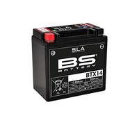 BS Battery 300681 btx14 AGM SLA Batería de Moto, Color Negro