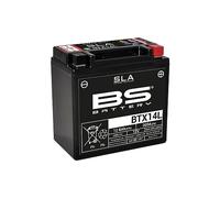 BS Battery 300760 btx14l AGM SLA Batería de moto, color negro