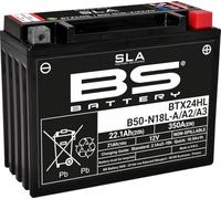 BS Battery 300770 btx24hl AGM SLA Batería de moto, color negro