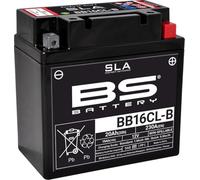 BS Battery 300771 bb16 e B AGM SLA Batería de moto, color negro