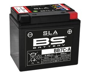 BS Battery 300843 bb7 C de a AGM SLA Batería de moto, color negro