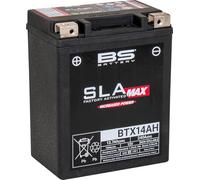 BS Battery 300863 btx14ah AGM SLA Max batería de moto, color negro
