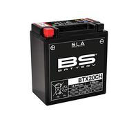 BS Battery Batería de radiocódigo 300766 BTX20CH AGM SLA, Color Negro