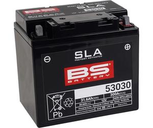 BS BATTERY - Batterie moto 12V 53030 SLA Sans Entretien Activée Usine