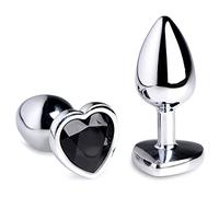 BS Black Heart Gem Anal Plug - Small