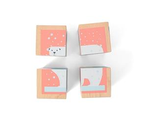 BS Toys - Block Puzzle de Madera para niños - 18+ Meses