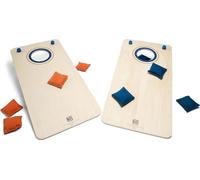 BS Toys Cornhole Games - Juego de Coordinación al Aire Libre para 8 años y más - Juego de Lanzamiento de Bolsas - 2 Tablas y 8 Bolsas - Multicolores - 30 x 60 x 0,9 cm