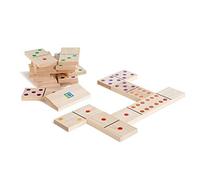 BS Toys-Domino Juego de Madera con 28 Piezas Gigantes, Color (Multi Colored) (BuitenSpeel B.V. GA278)