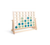 BS Toys Four Together - Juego de Habilidad para Niños - Juego de Mesa para Fiestas de Cumpleaños Infantiles - Apto para Interior o Exterior - Desde 6 Años - Verde/Azul - 58,9 x 42,9 x 5,1 cm
