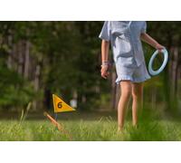 BS Toys - Juego de Disc Golf al Aire Libre - 6 Banderas y 3 Discos Ø25 cm - 1-3 Jugadores 6+