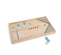 BS Toys Juego de lanzamiento de hockey de mesa y tirachinas - Doble diversión - Competencia emocionante - Fomenta las habilidades motoras y el pensamiento estratégico - Para niños a partir de 6 años y