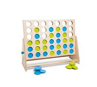BS Toys Four Together - Juego de Habilidad para Niños - Juego de Mesa para Fiestas de Cumpleaños Infantiles - Apto para Interior o Exterior - Desde 6 Años - Verde/Azul - 58,9 x 42,9 x 5,1 cm