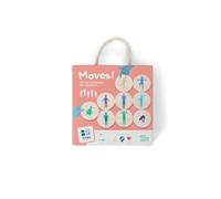 BS Toys Moves! - Juego de Movimientos con 18 fichas de Madera - Mejora la Memoria y el Equilibrio - Juego 6+