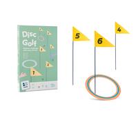 BS Toys - Juego de Disc Golf al Aire Libre - 6 Banderas y 3 Discos Ø25 cm - 1-3 Jugadores 6+