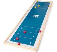 BS Toys Shuffleboard - Tablero Deslizante de Madera FSC - Juego de Curling Interior para Niños y Familia - Habilidad a Partir de 6 Años