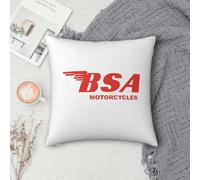 BSA - Funda de almohada cuadrada para motocicleta, para el hogar, dormitorio, coche